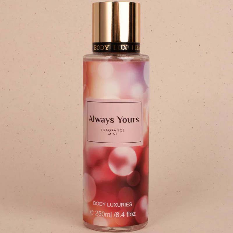 2 Packs Body Luxuries Always Yours 250ml Fragrance Body Mist For Women Romantic Perfume Set for Women - Long-Lasting, Non-Irritating, Multi-Purpose Spray Girls Body Signature Collections