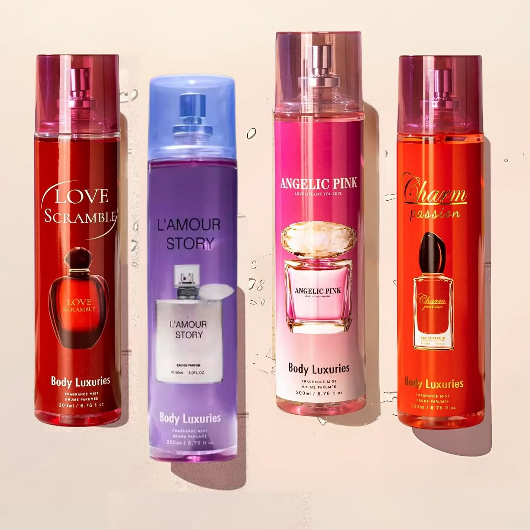 Body Luxuries Love Scramble 200ml Fragrance Body Mist For Women Romantic Perfume Set for Women - Long-Lasting, Non-Irritating, Multi-Purpose Spray Girls Body Signature Collections
