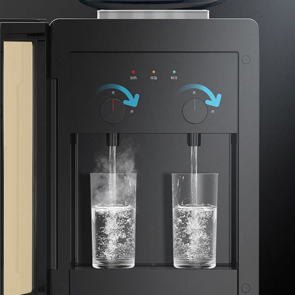 Midea Hot And Normal Water Dispenser- Silver & Gold Top Loading, 2-taps Equipped with Hot Cold Temperature, Floor Standing, Child Safety Lock, Ice Cold Technology, Best for Home, Kitchen & Office