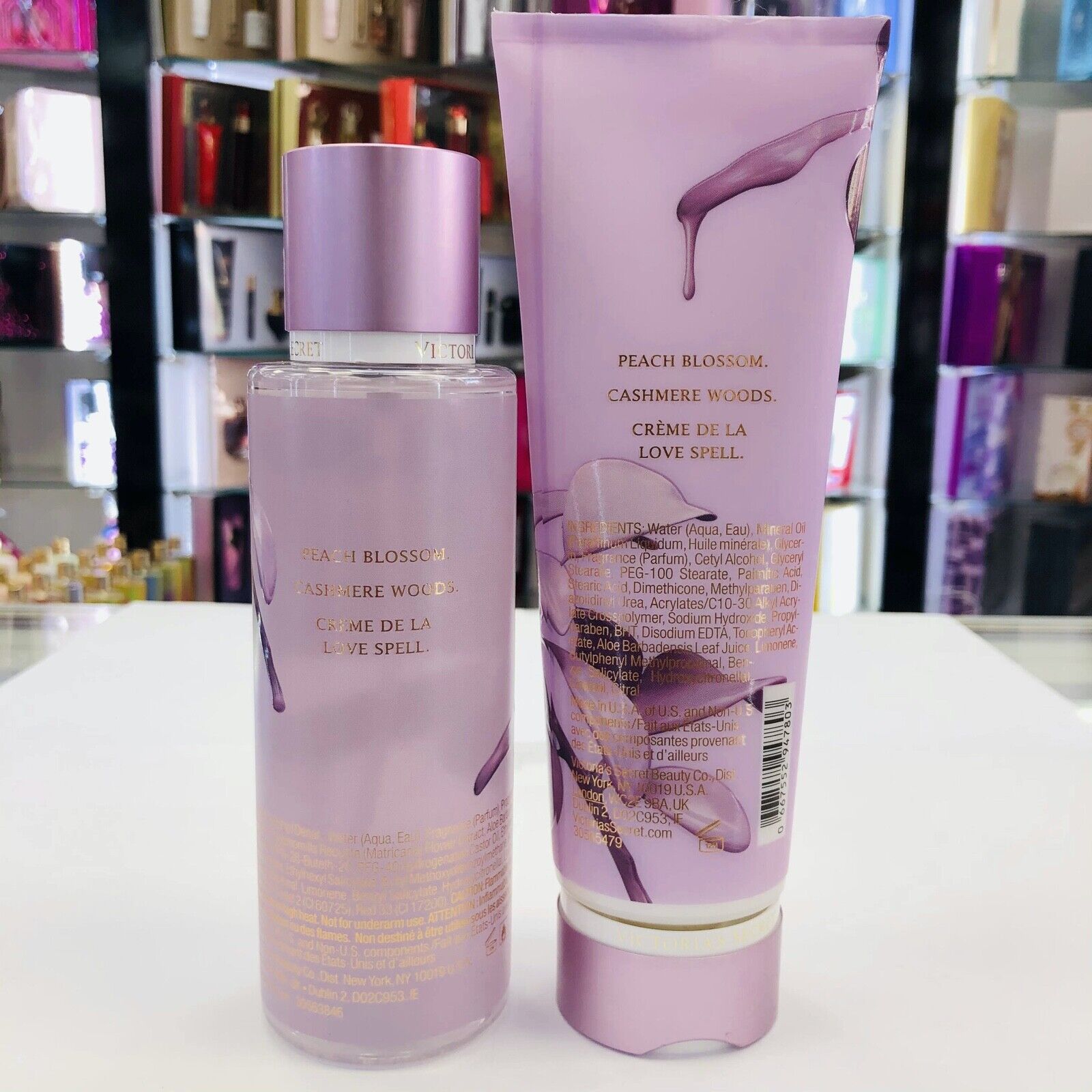Victoria's Secret Love Spell La Creme 250ml Fragrance Body Mist For Women Romantic Perfume Set for Women - Long-Lasting, Non-Irritating, Multi-Purpose Spray Girls Body Signature Collections