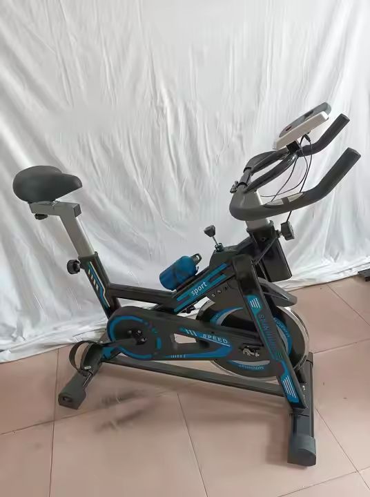 Exercise Spinning Bike Stationary Bike For Home with Felt/Magnetic Resistance, Indoor Bike with Bluetooth Connectivity, RPM Track LCD Monitor, Comfortable Seat Adjustment for Cardio Workout