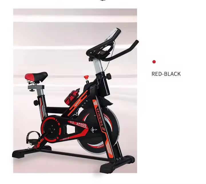 Exercise Spinning Bike Stationary Bike For Home with Felt/Magnetic Resistance, Indoor Bike with Bluetooth Connectivity, RPM Track LCD Monitor, Comfortable Seat Adjustment for Cardio Workout