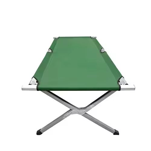 Foldable Camping Bed Folding Camping Bed/Lightweight & Portable/Aluminium Frame & 60 OD Polyester Fabric/Carry Bag Included/Camping, Festivals, Fishing