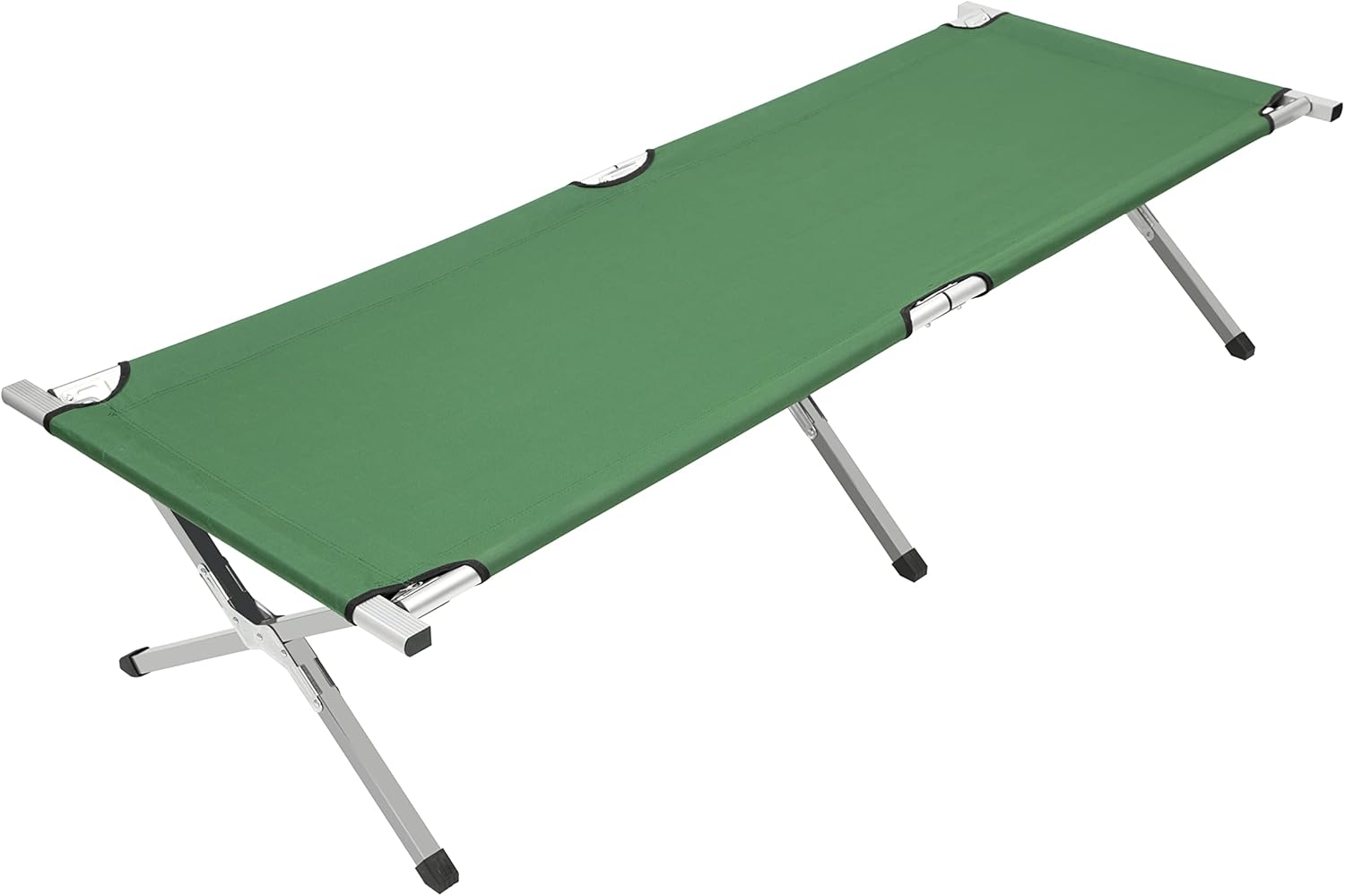 Foldable Camping Bed Folding Camping Bed/Lightweight & Portable/Aluminium Frame & 60 OD Polyester Fabric/Carry Bag Included/Camping, Festivals, Fishing