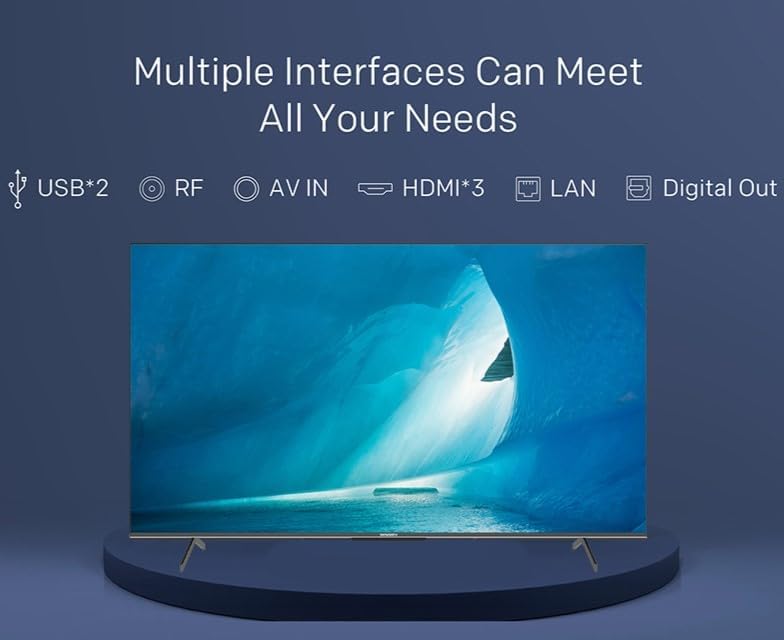Skyworth 55 Inch 4K QLED HDR UHD SMART Google TV - 55G3B - Tv 55 Inches Netflix, Prime Video, Disney, YouTube, HDR, Dolby Vision, HDR10+ 16GB internal Storage