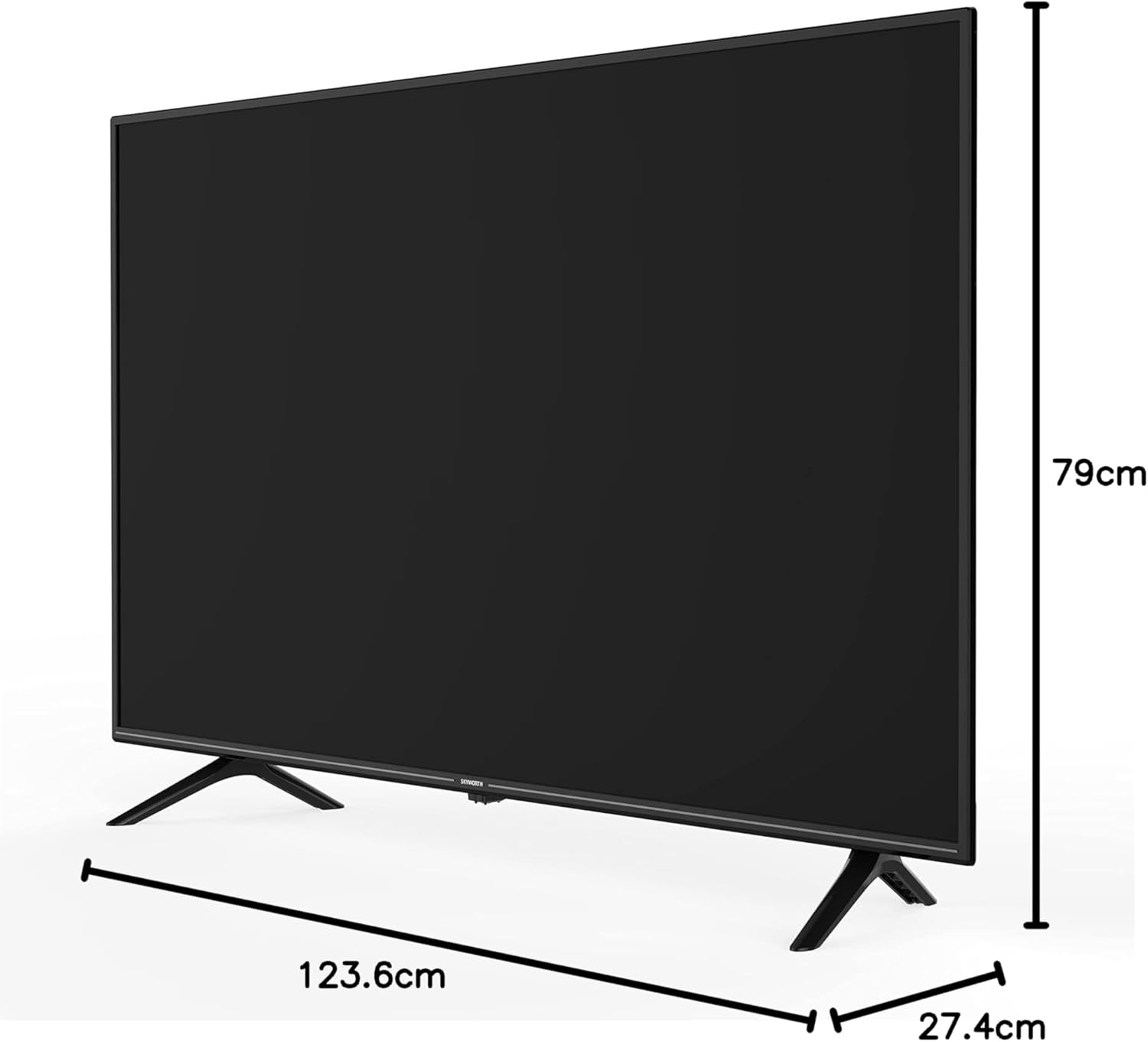 Skyworth 55 Inch 4K QLED HDR UHD SMART Google TV - 55G3B - Tv 55 Inches Netflix, Prime Video, Disney, YouTube, HDR, Dolby Vision, HDR10+ 16GB internal Storage