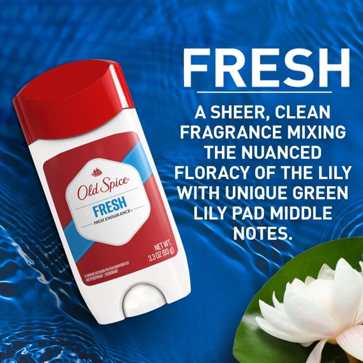 Old Spice High Endurance Anti-Perspirant Deodorant for Men, Fresh Scent, 3.3 oz ADVANCED SWEAT & ODOR PROTECTION Helps ELIMINATE Odors Instead of Just Masking 85g