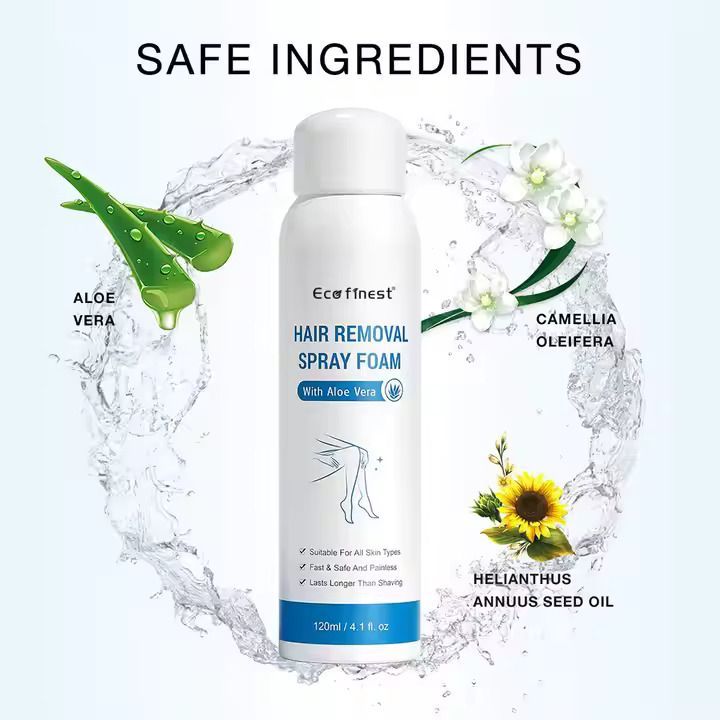 Disaar Permanent Hair Removal Spray Smooth & Painless Remove Hair Spray Foam For Men And Women Spray Removal Spray Face Arm Armpit Chest Back and Legs Skincare Hair Removal Cream