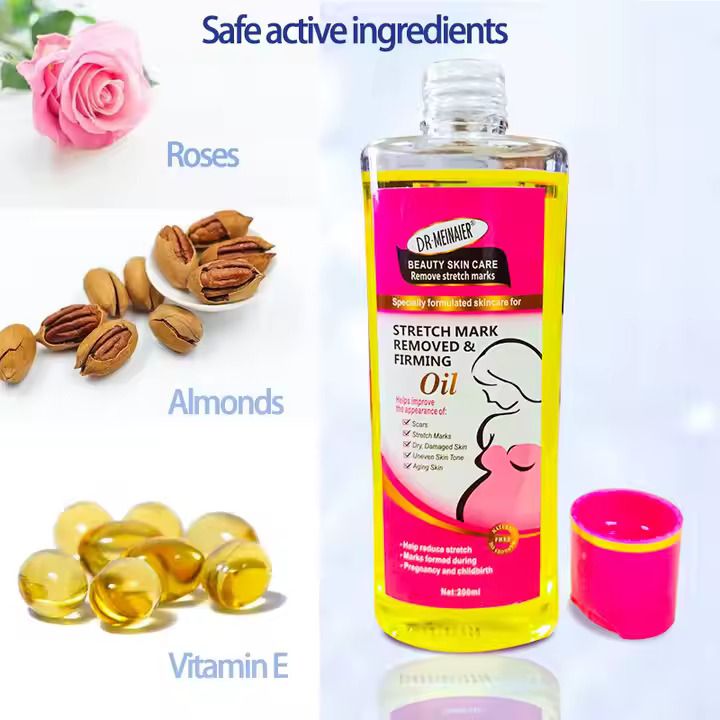 Dr. Meinaier Oil For Stretch Mark Removal & Skin Firming Cream Anti Stretch Marks Anti - Stretch Marks  Moisturizes and Nourishes Skin Anti Strech Marks Oil
