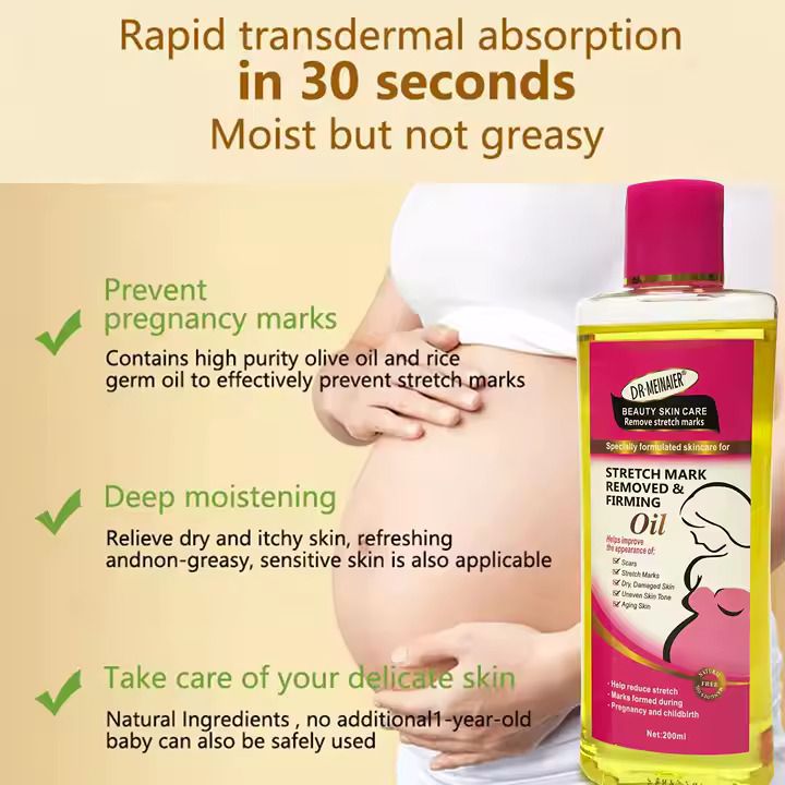 Dr. Meinaier Oil For Stretch Mark Removal & Skin Firming Cream Anti Stretch Marks Anti - Stretch Marks  Moisturizes and Nourishes Skin Anti Strech Marks Oil
