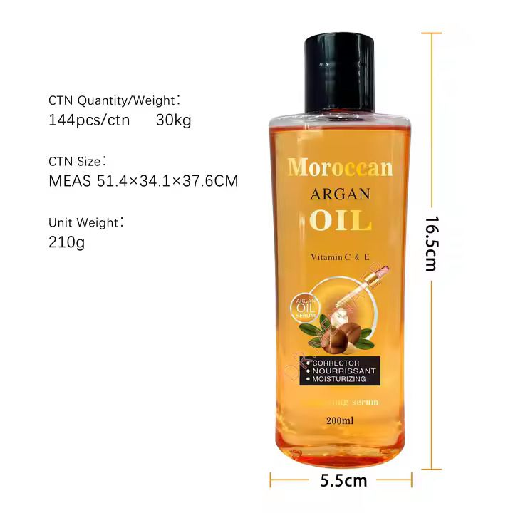 Organic Morocco Argan Oil 100% Effect for Face Body Hair Nourish Moisturize Skin Brighten Repair Serum Oil Pure Essential Oil Moroccan Argan Oil 100 % Pure Nature