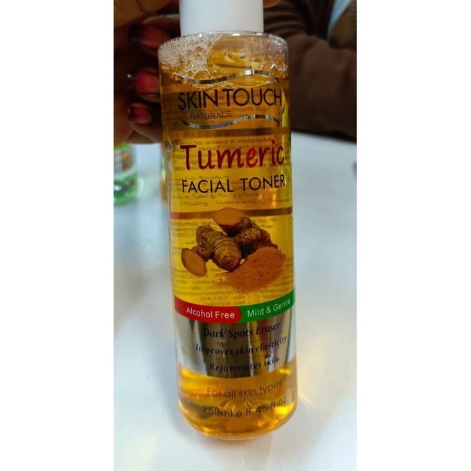 Skin Touch Tumeric Facial Toner Alcohol-free Toner With Turmeric Extract Cleanses, Freshens and Stimulates Skin Formulated For All Skin Types Contains Natural Extracts Anti-aging and Exfoliating