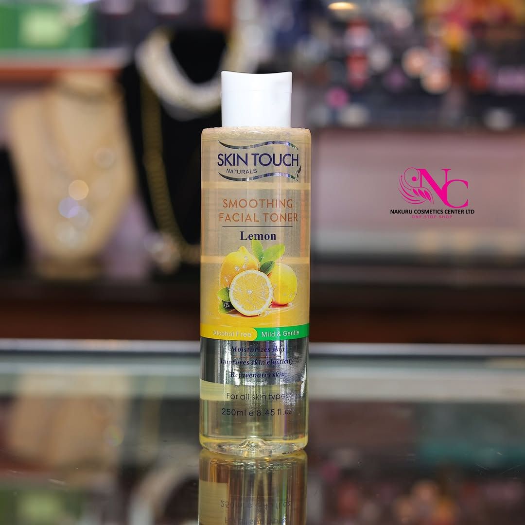 Skin Touch Lemon Facial Toner 250 ml – Brightening & Smoothing with Real Lemon Extract – Gentle Daily Toner for Oily & Normal Skin – Tightens Pores, Hydrates & Revitalizes Dull Skin