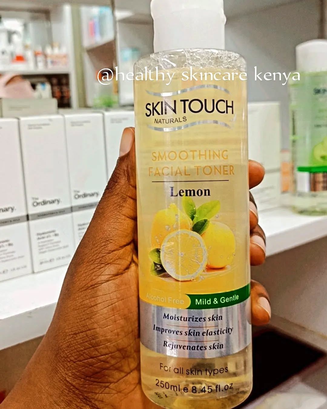 Skin Touch Lemon Facial Toner 250 ml – Brightening & Smoothing with Real Lemon Extract – Gentle Daily Toner for Oily & Normal Skin – Tightens Pores, Hydrates & Revitalizes Dull Skin