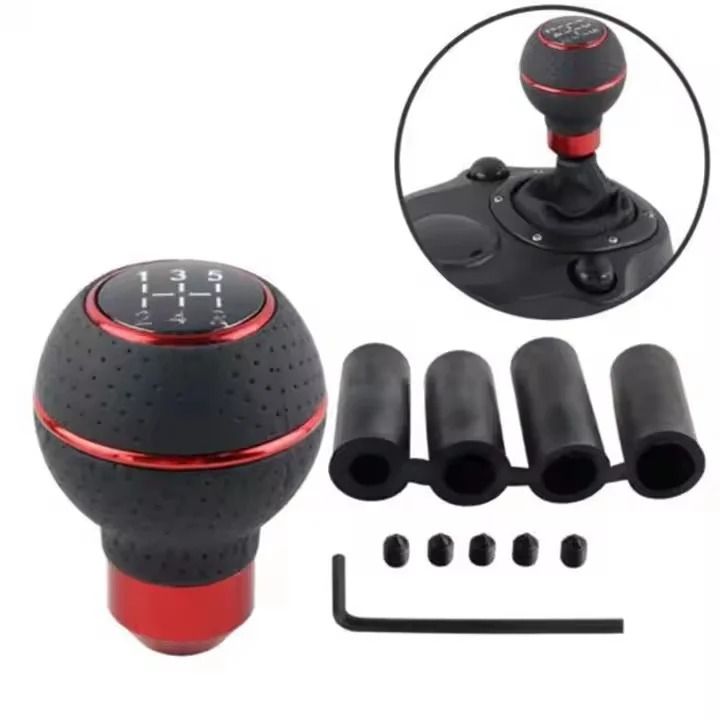 5/6 Speed Universal Manual Gear Stick Shift Knob Head Shifter Lever Universal Fit Ergonomic Grip Stylish Appearance Durable Construction Simple Installation