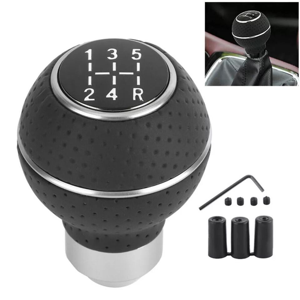 5/6 Speed Universal Manual Gear Stick Shift Knob Head Shifter Lever Universal Fit Ergonomic Grip Stylish Appearance Durable Construction Simple Installation