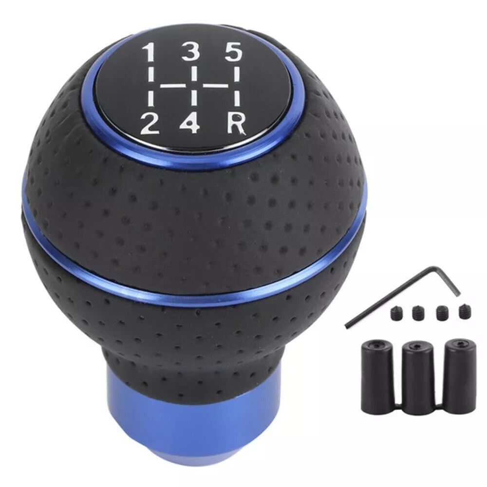 5/6 Speed Universal Manual Gear Stick Shift Knob Head Shifter Lever Universal Fit Ergonomic Grip Stylish Appearance Durable Construction Simple Installation