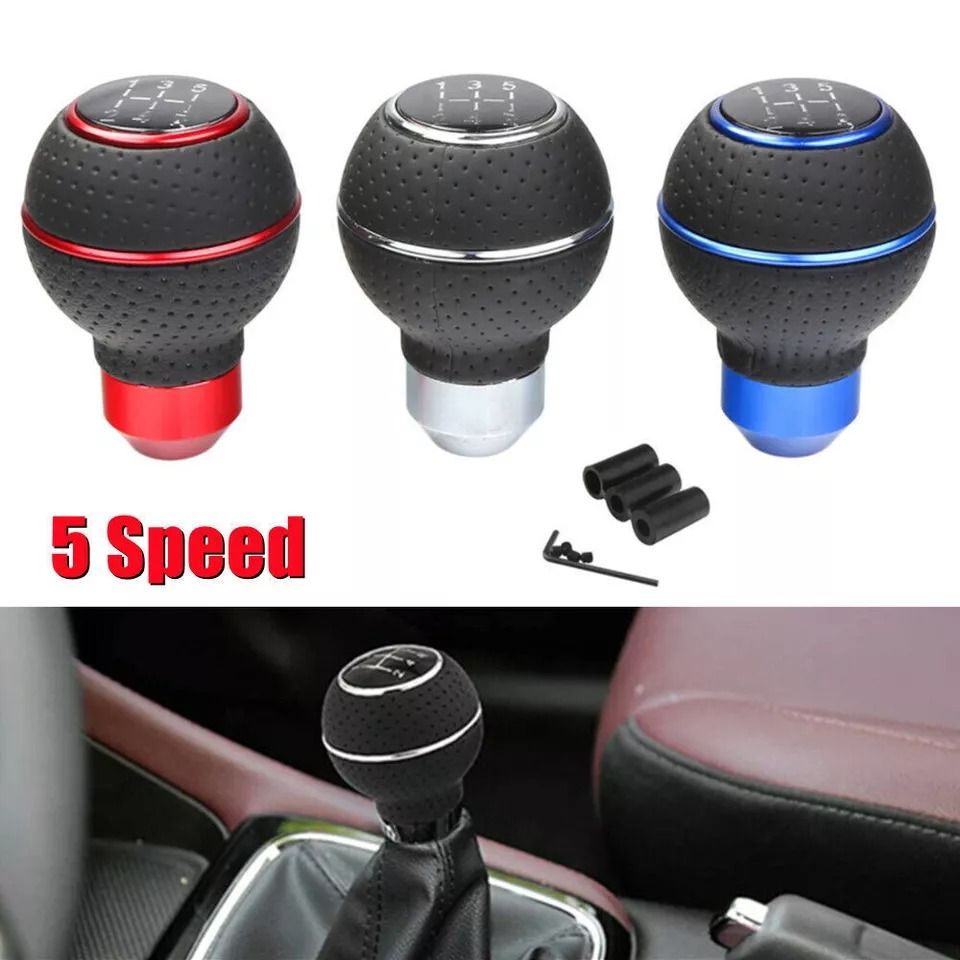 5/6 Speed Universal Manual Gear Stick Shift Knob Head Shifter Lever Universal Fit Ergonomic Grip Stylish Appearance Durable Construction Simple Installation