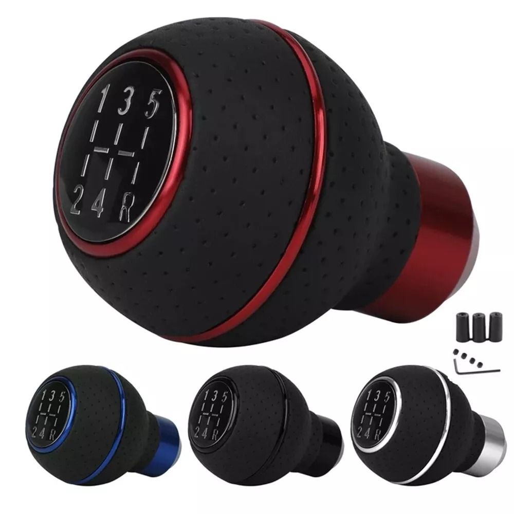 5/6 Speed Universal Manual Gear Stick Shift Knob Head Shifter Lever Universal Fit Ergonomic Grip Stylish Appearance Durable Construction Simple Installation