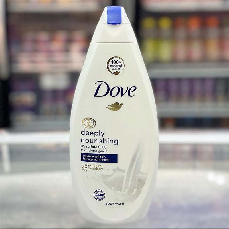 500ml Dove Deeply Nourishing Body Wash 500ml Microbiome-Gentle Body Cleanser for Softer, Smoother Skin After One Shower Infused with 3 unique Skin Conditioners Hydrating Body Wash