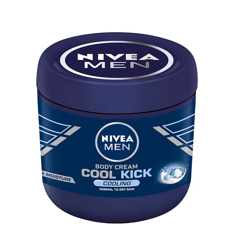 Cool Kick Body Cream – 400ml Fresh Moisturizing Cream for Men with Cooling Sensation, Long-Lasting Hydration, Non-Greasy, Fast Absorbing, Refreshes and Protects Dry Skin Daily