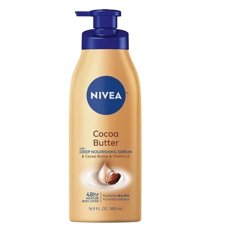 NIVEA Cocoa Butter Body Cream – 400ml Deep Moisture for Dry Skin Enriched with Cocoa Butter & Vitamin E Smooth & Glowing Skin, Long-Lasting Hydration Non-Greasy Daily Skincare for All Skin Types