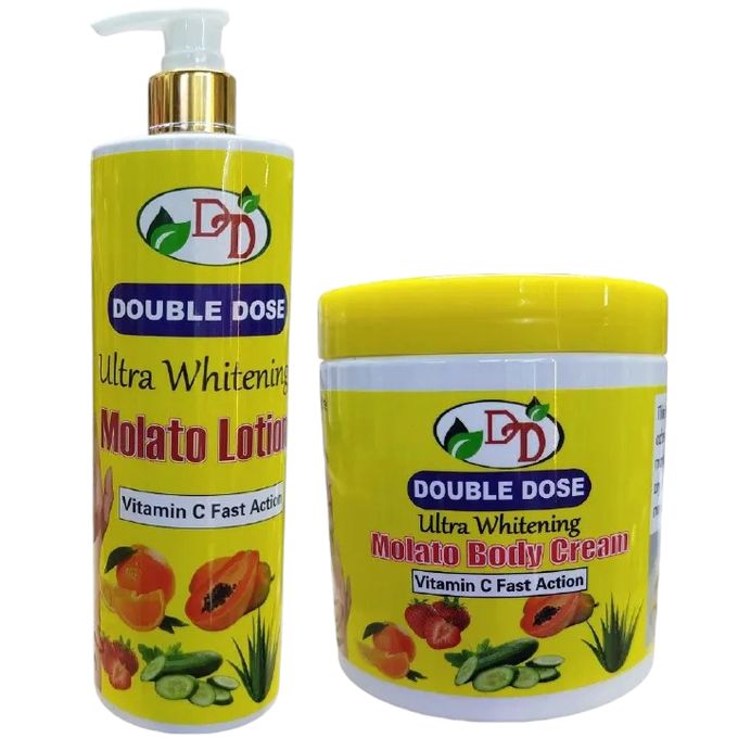 2-Pack Molato Brightening Duo – Vitamin C Fast-Action Body Cream + Vitamin C Fast-Action Body Oil – Fades Pigmentation & Moisturizes for Radiant, Even Skin