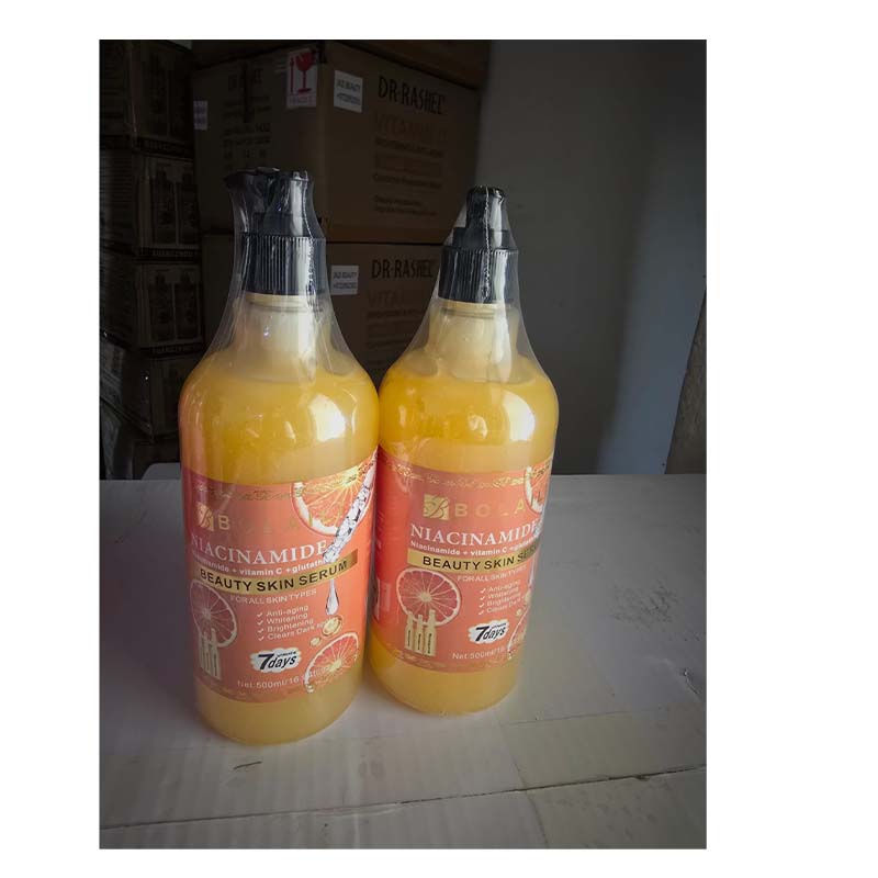 Bolaili Niacinamide Shower Gel 1000 ml – Brightening & Hydrating Body Wash with Niacinamide & Vitamin B3 – Evens Skin Tone, Soothes & Locks in Moisture – Daily Gentle Cleanser