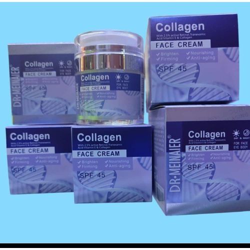 Dr Meinaier Collagen Face Cream SPF 45 – Brightening & Firming Daily Moisturizer with Collagen Peptides, Retinol Complex & Hydrating Actives for Youthful, Radiant Skin (50 g)