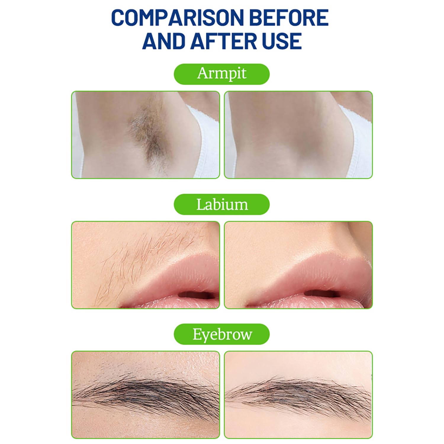 Hair Removal Wax Strip Ready To Use At Home Armpit Leg Arm Bikini Area Natural Plant Extract Soothing Soft Skin 20PCS (Dry Skin (Argan Oil + Shea Butter))