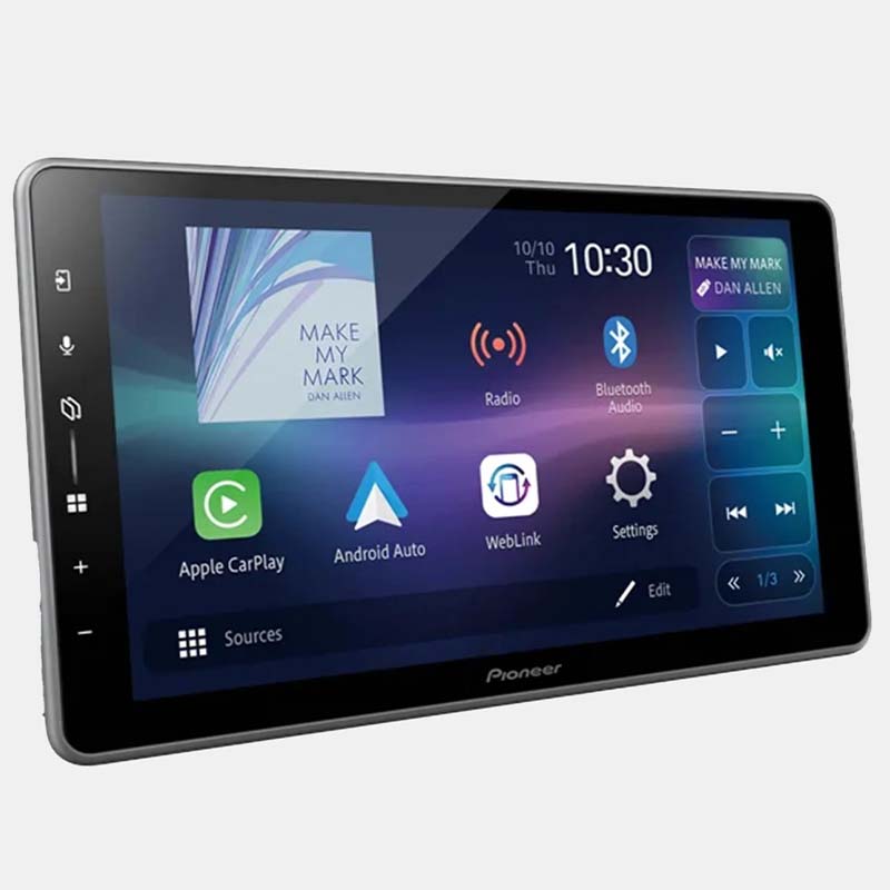 Pioneer DMH-ZF7650BT 9″ Floating Touchscreen Receiver – Wireless & Wired Apple CarPlay / Android Auto, Built-in Wi-Fi & Bluetooth, 13-Band EQ, Rear-View Camera Support