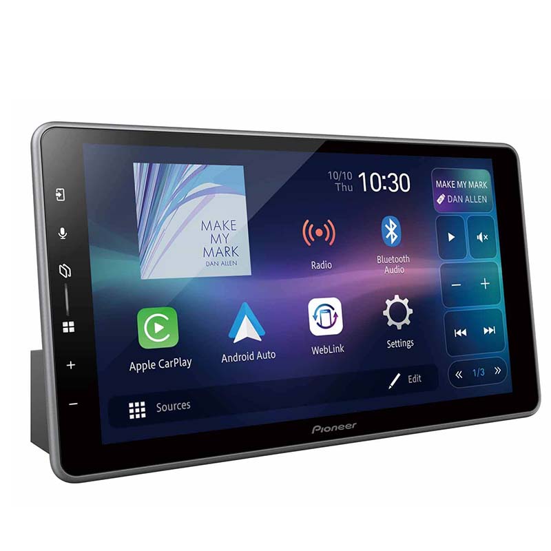 Pioneer DMH-ZF7650BT 9″ Floating Touchscreen Receiver – Wireless & Wired Apple CarPlay / Android Auto, Built-in Wi-Fi & Bluetooth, 13-Band EQ, Rear-View Camera Support