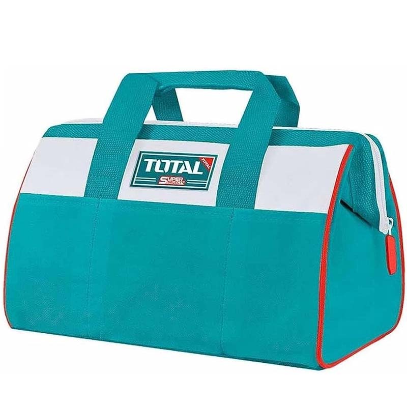 Total Tool Bag THT261625 – 16″ Heavy-Duty Oxford Fabric Tool Storage Bag with Wide Opening, Multiple Pockets, Reinforced Handles for Professional Technicians, Electricians & DIY Tool Organization
