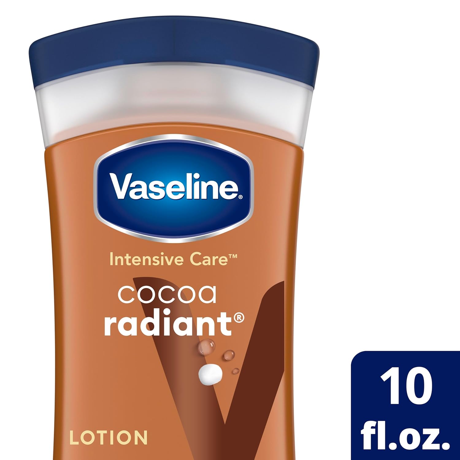 Vaseline Cocoa Glow Body Lotion 400 ml – Deep Moisturising Lotion with Pure Cocoa & Shea Butter, Non-Greasy Quick-Absorbing Formula for Soft Glowing Skin, Daily Moisture Care