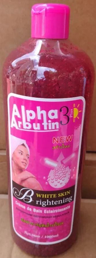 Alpha Arbutin 3 Plus White Skin Brightening Shower Gel 1000ml Deep Whitening Cleansing Body Wash Dark Spot Corrector Even Tone Moisturizing Smooth Radiant Skin Daily Bath Gel