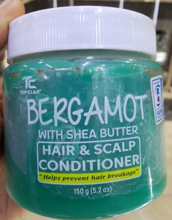 Top Class Bergamot With Shea Butter Hair And Scalp Conditioner Helps Prevent Hair Breakage Deep Nourishing Treatment Strengthens Hair Roots Moisturizes Dry Scalp Promotes Healthy Shiny Hair 150g
