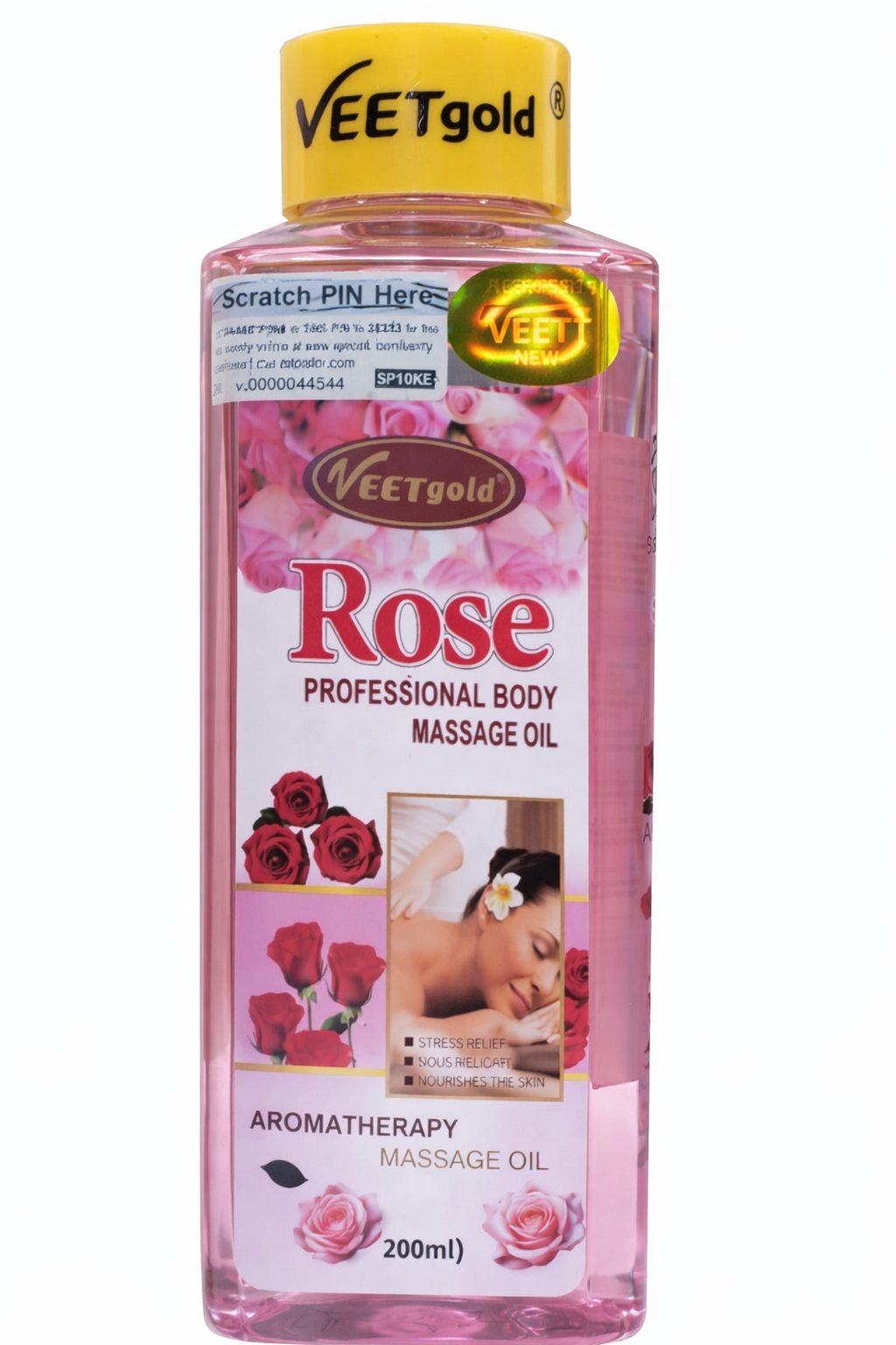 Veetgold Rose Professional Body Massage Oil 200ml Aromatherapy Moisturizing & Nourishing Skin Oil for Full Body Massage, Deep Hydration & Relaxation, Soft Smooth Skin Natural Scent