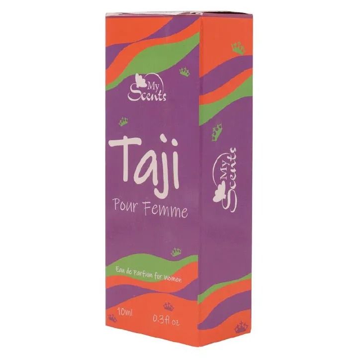 My Scents Taji Pour Femme 10ml Long Lasting Women Perfume, Sweet Floral Fruity Fragrance, Pocket Size Eau De Parfum, Romantic Scent, Travel Friendly Mini Spray