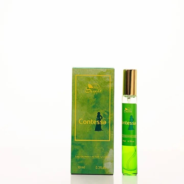 My Scents Contessa 10ml Long Lasting Women Perfume, Sweet Floral Fruity Eau De Parfum, Pocket Size Mini Spray, Elegant Romantic Scent, Travel Friendly Ladies Fragrance