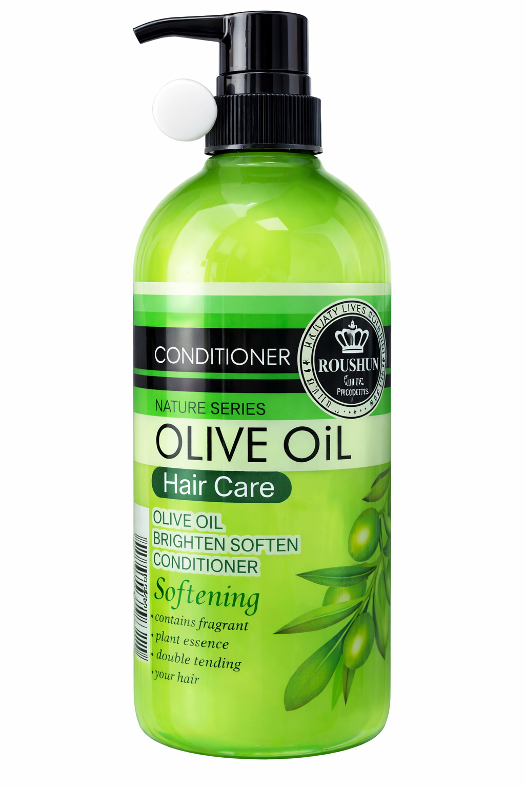 Roushun Care Olive Oil Hair Conditioner Brighten & Soften Moisturizing Nourishing Repair Fragrant Plant Essence Deep Hydration Smooth Shine Anti-Frizz For All Hair Types Daily Use