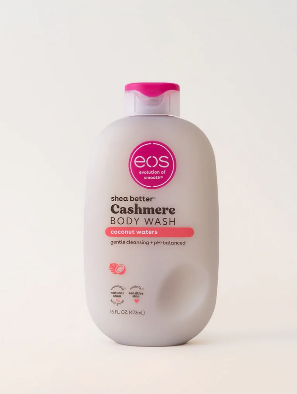 EOS Shea Better Glowing Body Wash Coconut Waters 1000ml Moisturizing 7 Oils + Goat’s Milk Anti-Aging Sun Protection Hydrating Nourish Soft Smooth Skin Daily Cleanse For Dry Skin