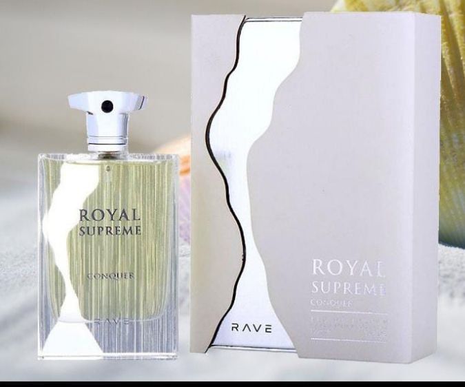 Rave Royal Supreme Conquer Perfume For Men 100ml Eau De Parfum Long Lasting Strong Sillage Woody Spicy Amber Fragrance Luxury Arabian Scent Masculine Cologne