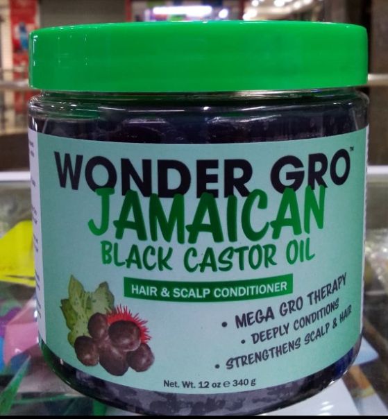 Wonder Gro Jamaican Black Castor Oil Hair & Scalp Conditioner 340g Mega Gro Therapy – Deeply Conditions, Strengthens Roots & Scalp, Repairs Dry Damaged Hair, Promotes Healthy Growth & Shine