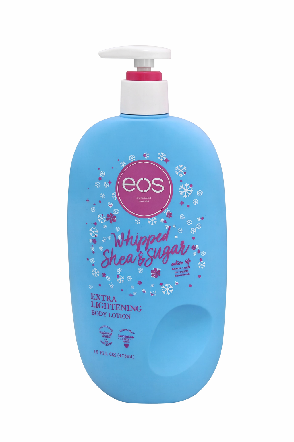 Eos Whipped Shea & Sugar 24H Moisture Body Lotion 473ml – Hydrating Lightening Lotion With Natural Shea Butter & Oils, Fast Absorbing Non-Greasy Daily Body Cream for Smooth Glowing Skin