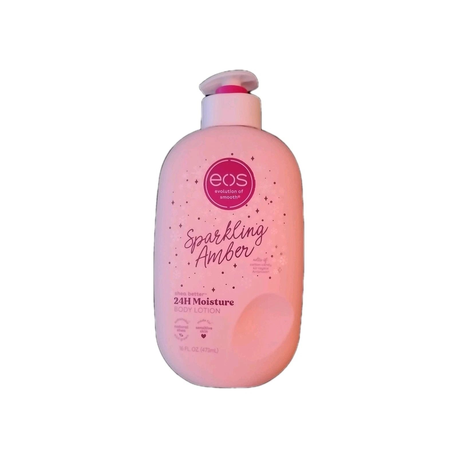 Eos Sparkling Amber Super Whitening Body Lotion 473ml – Deep Hydrating Brightening Lotion With Shea Butter, Moisturizing Body Cream for Even Tone, Soft Smooth & Radiant Skin