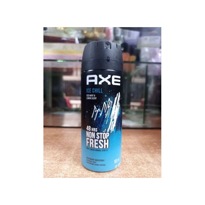 Axe Ice Chill Deodorant Body Spray 150ml, Iced Mint & Lemon Scent for Men, 48H Non-Stop Freshness, Odour Protection That Stops Odour Not Masking, Long Lasting Cool Confidence