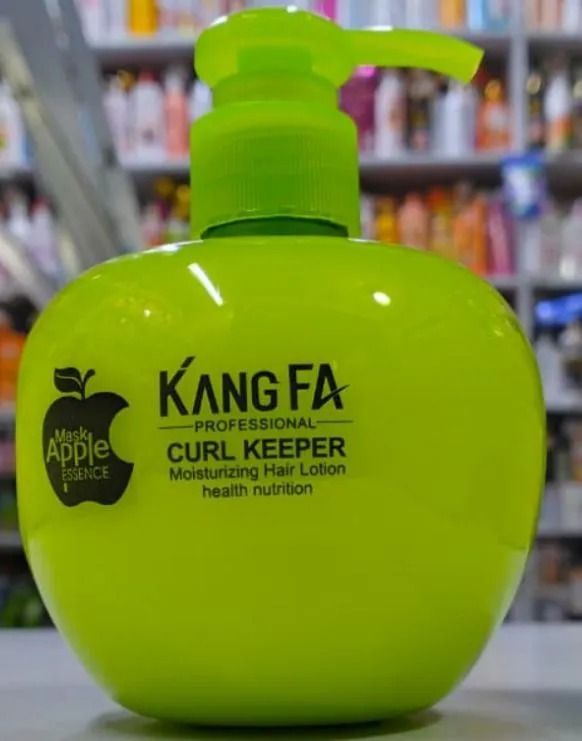 Kangfa Professional Curl Keeper Moisturizing Hair Lotion with Apple Essence for Healthy Nutrition, Hydration, Anti-Frizz, Curl Definition and Shine, Deep Softening, Nutritive Mask for All Hair Types