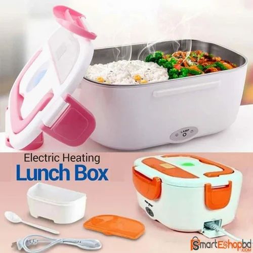 Electric lunchbox mettalic coated Enjoy warm meals anytime with this Electric Lunch Box featuring a metallic inner container for efficient heating. It is perfect for office workers, students, and trav