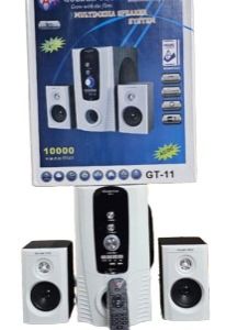 2.1 Golden Tech Woofer The sub-woofer gives you the best quality sound in a neat, compact unit. It can be easily arranged to match your living room design and give it a classy look at the same time It