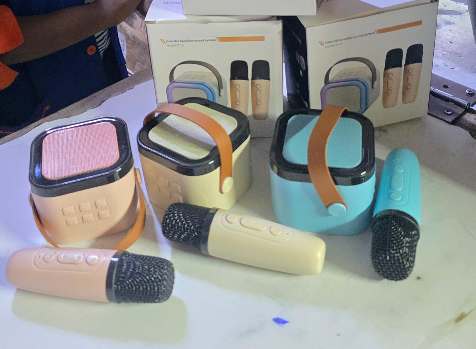 karaoke sound system This karaoke machine for kids and adults is powerful. Advanced audio driver and digital signal processor, so that the sound quality is clearer, more three-dimensional, more balanc